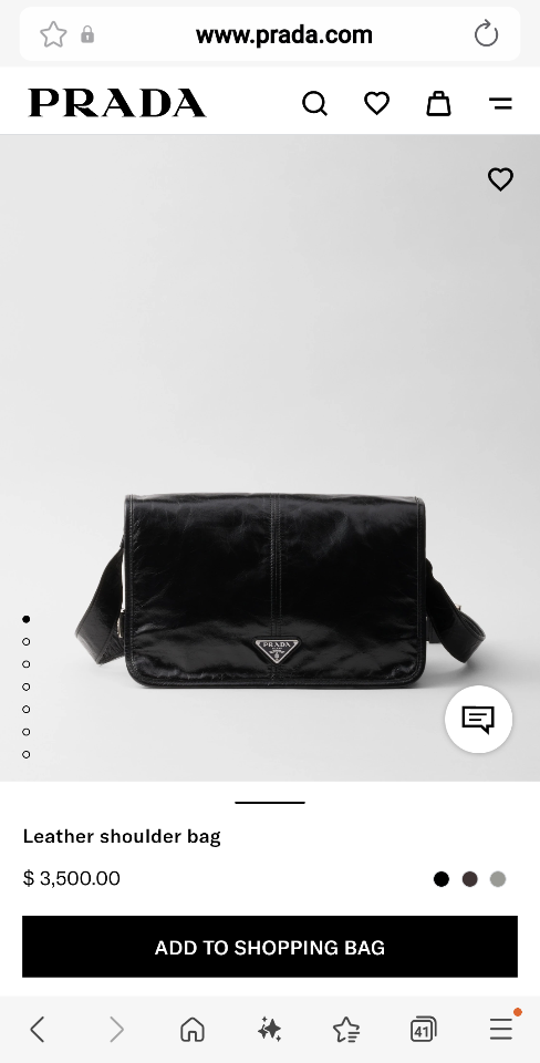 Prada Leather shoulder bag black 2VD073 30x20x11cm-duoc-ban-tai-Hvip Bags and Accessories