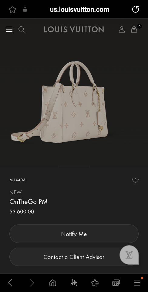 Louis Vuitton M14403
NEW
OnTheGo PM 19 x 11.5 x 25 cm L1-duoc-ban-tai-Hvip Bags and Accessories