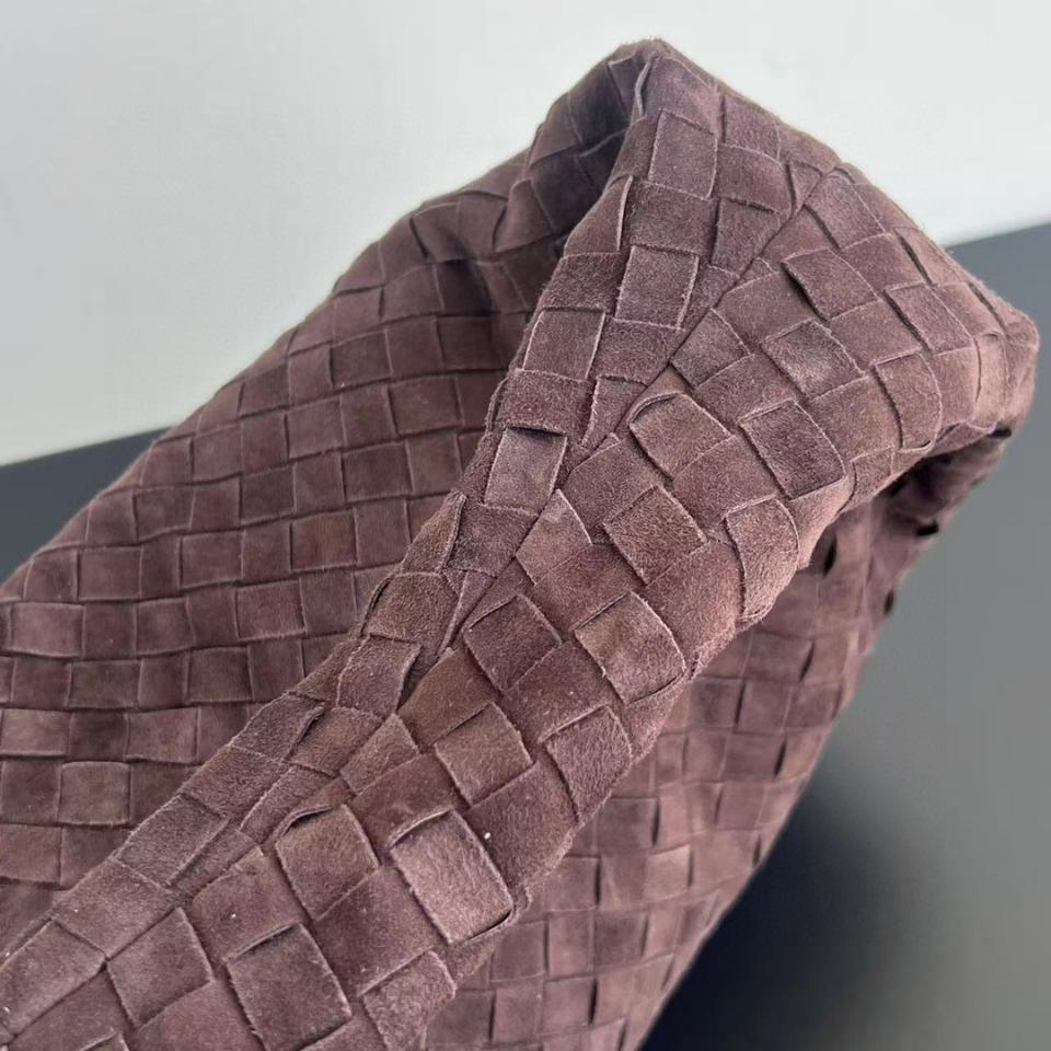 Bottega Veneta Jodie dark chocolate suede 600261 48x40x16cm-duoc-ban-tai-Hvip Bags and Accessories