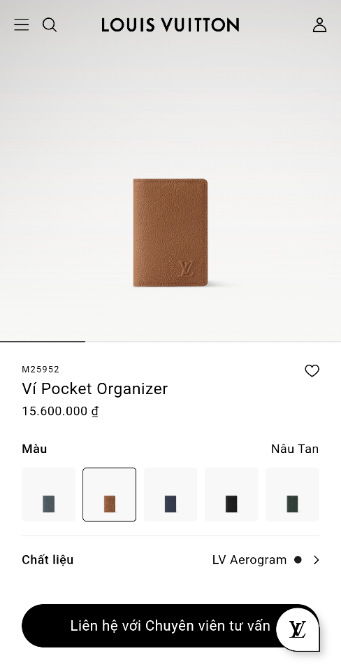 Louis Vuitton M25952
Ví Pocket Organizer-duoc-ban-tai-Hvip Bags and Accessories