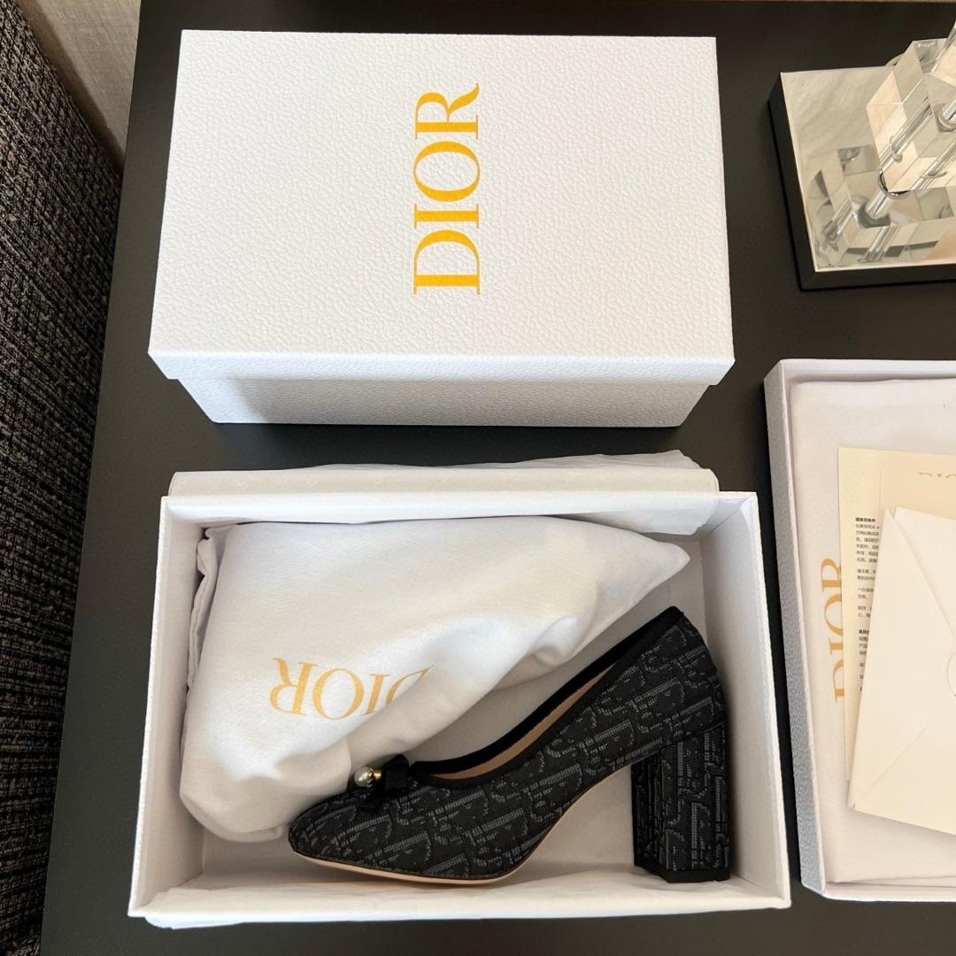 Dior Pump in cotton Embroidered 90mm-duoc-ban-tai-Hvip Shoes and Clothes