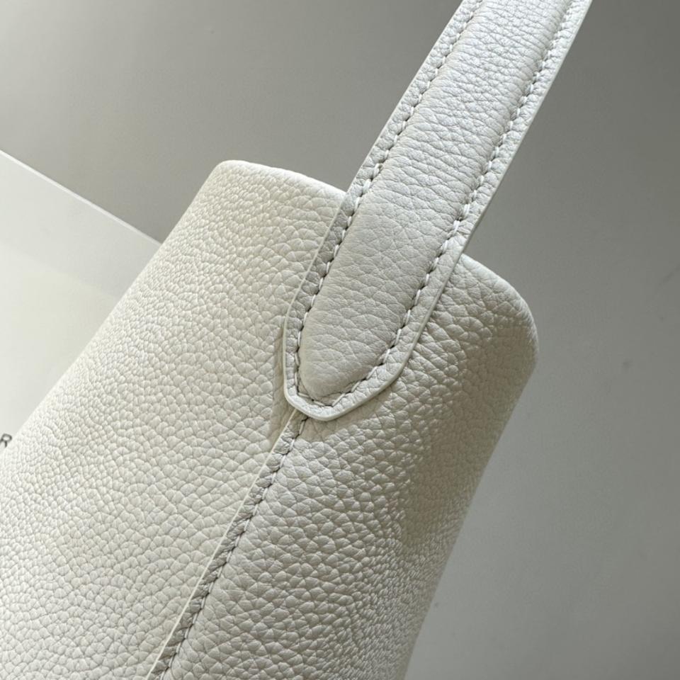 The Row Large N/S Park Tote in Leather ivory  44X38X21cm -25cm-duoc-ban-tai-Hvip Bags and Accessories