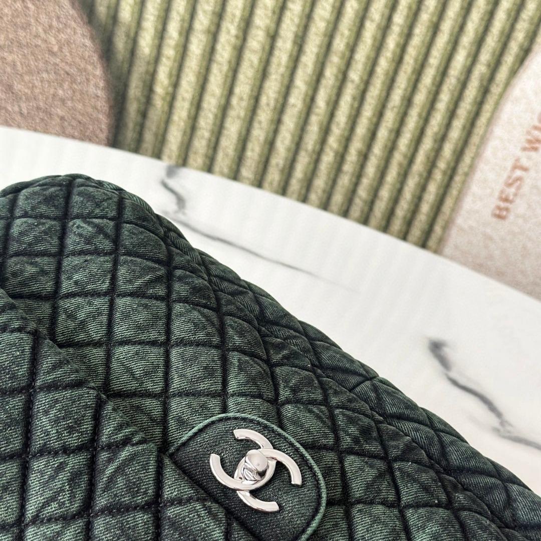 Chanel Denim Quilted Denimpression Flap Blue Black 3101 39×26×11cm-duoc-ban-tai-Hvip Bags and Accessories