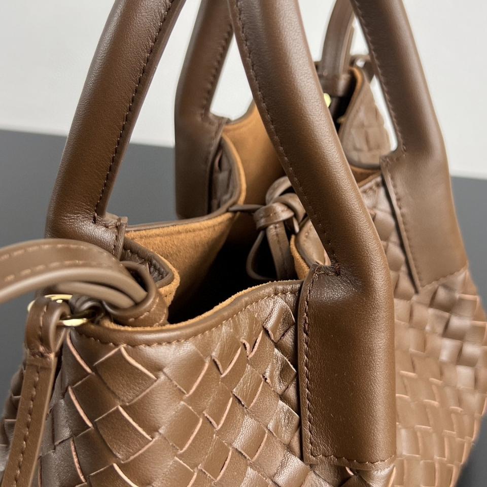 Bottega Veneta 
Small Pinacoteca Nocciola/amber 819004 15*24*12cm-duoc-ban-tai-Hvip Bags and Accessories
