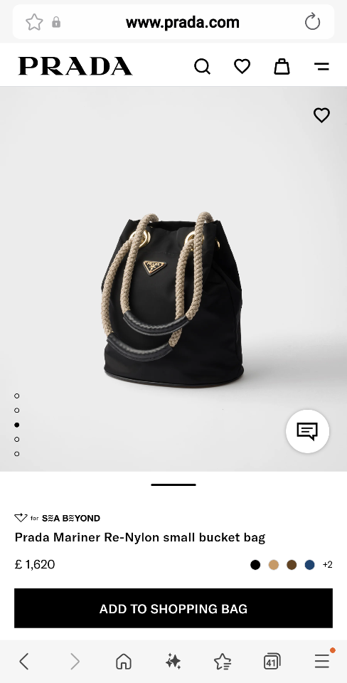 Prada Mariner Re-Nylon small bucket bag black 1BE082 23.5x28x16.5cm-duoc-ban-tai-Hvip Bags and Accessories