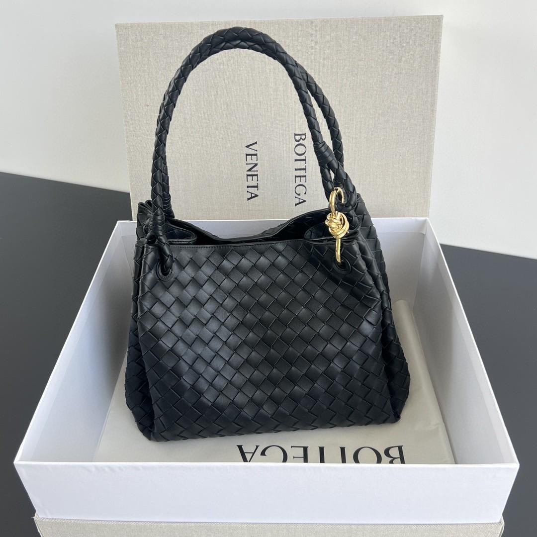 Bottega Veneta Large Parachute black  796571 30X26X20cm-duoc-ban-tai-Hvip Bags and Accessories