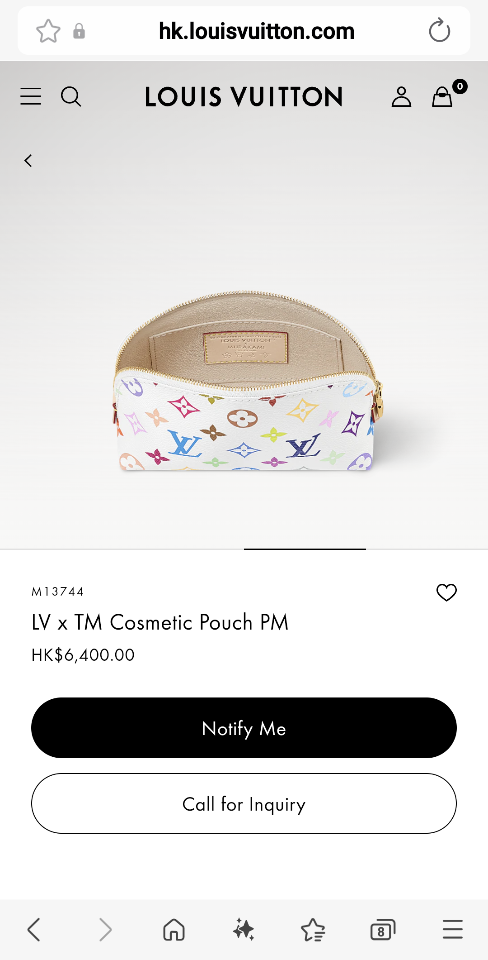 Louis Vuitton M13744
LV x TM Cosmetic Pouch PM-duoc-ban-tai-Hvip Bags and Accessories