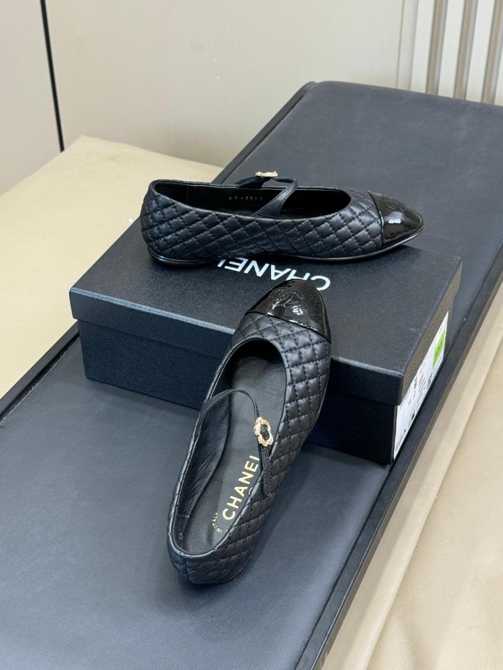 Chanel 25a BALLERINAS lambskin black (1) -duoc-ban-tai-Hvip Shoes and Clothes
