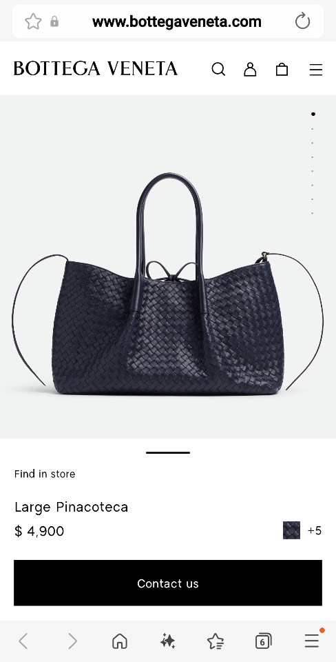 Bottega Veneta Large Pinacoteca Nocturnal/mud 817166 23*43*14.5cm-duoc-ban-tai-Hvip Bags and Accessories