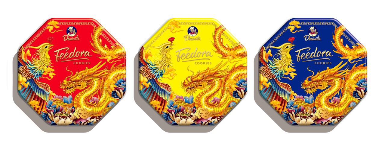 Bánh quy Dominate Rồng Phượng hộp thiếc bát giác 288g-duoc-ban-tai-K&N Family
