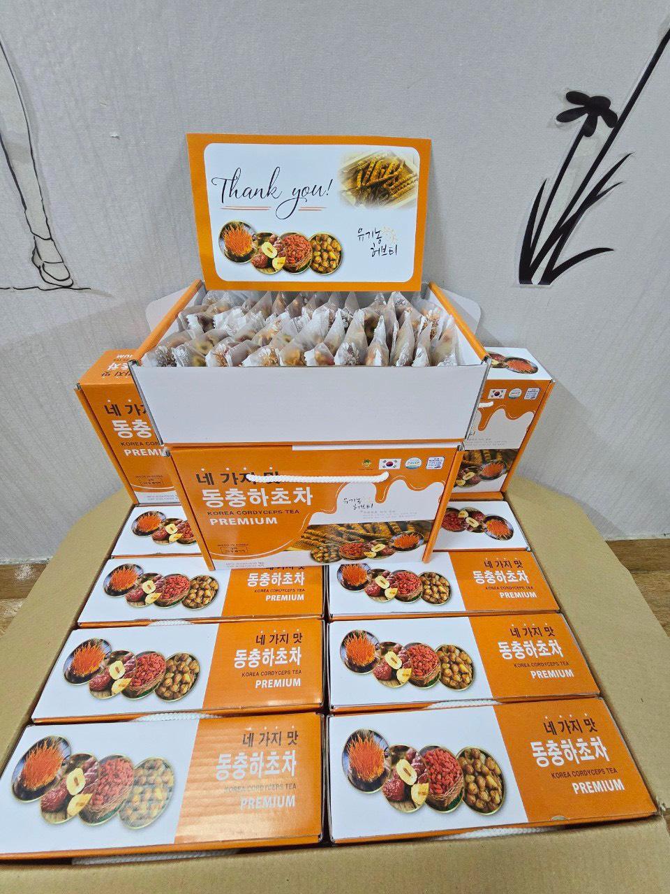 Trà Đông Trùng Táo Đỏ Kỷ Tử tứ vị-duoc-ban-tai-K&N Family
