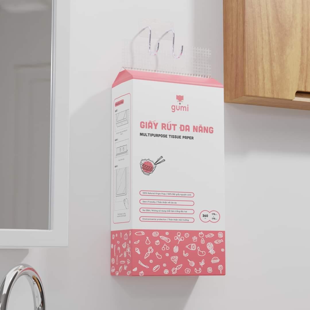 Giấy rút đa năng treo tường Gumi- 360 tờ-duoc-ban-tai-K&N Family