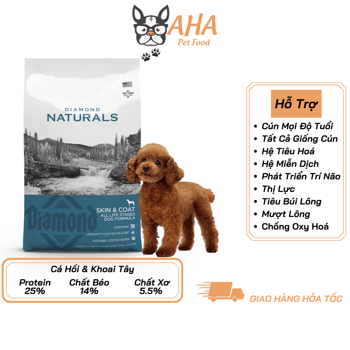 Diamond Naturals thức ăn cho chó-duoc-ban-tai-AHA PETFOOD
