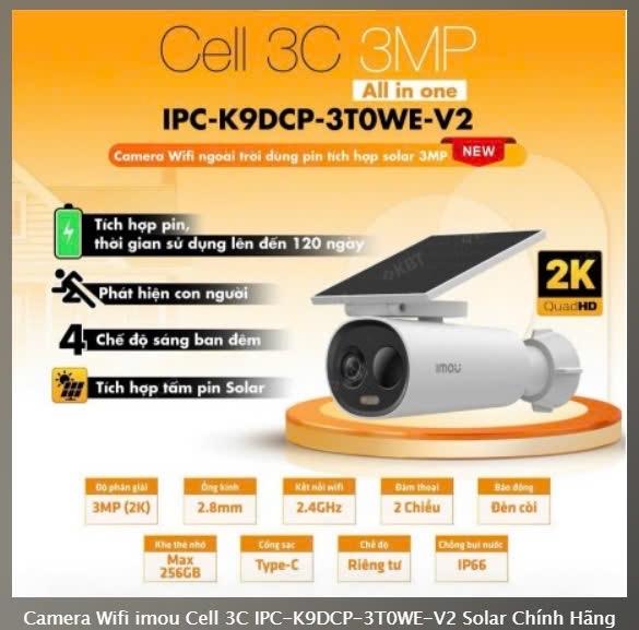 Camera Wifi imou Cell 3C IPC-K9DCP-3T0WE-V2 Solar Chính Hãng-duoc-ban-tai-Camera Đèn Năng lượng Nguyễn Linh