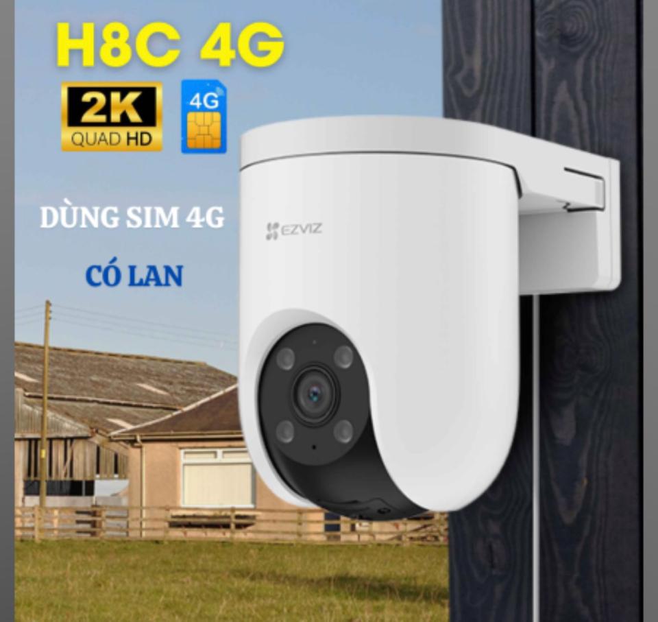 Camera IP 4G  ngoài trời 360 độ 3MP EZVIZ H8C Full Color-duoc-ban-tai-Camera Đèn Năng lượng Nguyễn Linh