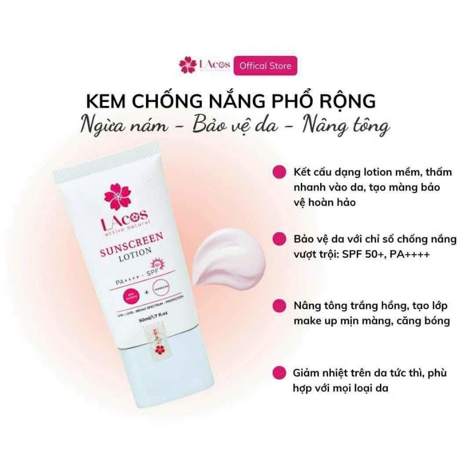 TRỜI NẮNG, THOA KEM CHỐNG NẮNG NHƯ THẾ NÀO LÀ ĐÚNG CÁCH? ☀☀

‼Thời tiết nắng nóng gay gắt nhiều nơi. Nếu không bảo vệ da kỹ, ánh nắng sẽ làm viêm sưng da, biến đổi kết cấu da, giảm độ đàn hồi dẫn đến các biểu hiện: viêm da, nổi mụn, sạm da, nếp nhăn, chùng nhão, túi mỡ mắt,..
👉 Bạn có chắc làn da của mình đang được bảo vệ đúng cách với kem chống nắng?

💥 Chọn lựa kem chống nắng:
🔸 Chọn kem chống nắng có chỉ số SPF30 trở lên
🔸 Chọn kem chống nắng phổ rộng để bảo vệ da khỏi tia UVA, UVB
🔸 Chọn kem chống nắng phù hợp với loại da của mình.

💥 Sử dụng kem chống nắng đúng cách:
🔹 Nên bôi kem chống nắng vào buổi sáng và trứơc khi ra nắng ít nhất 15 phút, sử dụng kem chống nắng vào những ngày nắng nóng và kể cả những ngày có mây mù âm u hay ở trong nhà.
🔹 Bôi lại sau mỗi 3-4 tiếng để duy trì hiệu quả bảo vệ, hoặc bôi lại ngay sau khi bơi hoặc đổ mồ hôi nhiều.

💟 Nếu đang băn khoăn trong việc lựa chọn kem chống nắng phù hợp, liên hệ ngay với LAcos để được tư vấn nhé
Giá bán lẻ. 290K
☎️ 0797254043-duoc-ban-tai-PHƯƠNG LINH Shop