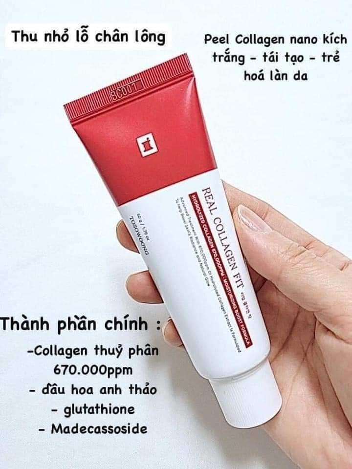 Muốn da đẹp thì cách duy nhất là Peel nha mấy b
💥Tự tin là em #Peel collagen này peel xong da đẹp căng bóng như mới tiêm bottox xong ấy.
👉 -Riêng loại này peel dễ cực kì, 1-2 tiếng Nhìn da đã khác bọt rồi.  1 lần peel bằng 3-4 tháng dưỡng da chăm chỉ nha các bà. 
Đẩy colagen vào da ngay lập tức da trở nên căng bóng, giảm nếp nhăn , rãnh cười cực hiệu quả
👇👇 -Không gây bong tróc giống các loại khác dễ Peel .
     ❌ Peel collagen nano Tosowoong Real Collagen Fit Cream Pack ❌
✅CÔNG DỤNG :
 - Collagen thuỷ phân 670.000ppm Giúp làn da mịn màng, trắng da, da khỏe mạnh và căng bóng
- Chiết xuất từ  Vitamin nhóm B : Giàu dinh dưỡng & dưỡng ẩm phục hồi da, giúp da căng bóng, trắng hồng.
- Madecassoside dưỡng ẩm cho da đặc biệt là da nhạy cảm, dịu da.
- glutathione : trắng sáng - đều màu da, chống oxy hoá.
- Tái tạo làn da giúp da trở nên căng bóng - mịn mướt .
Peel da đẹp lên ngay sau peel nhé, nhẹ nhàng, êm dịu tựa đắp mask thôi  không hề đau xót gì đâu nha🩸🩸
Mùa khô hanh này có em này, làn da như được tái sinh sau mỗi lần peel.
Peel collagen, truyền trắng, căng bóng
Giá bán lẻ 320K
Số lượng 1️⃣
☎️ 0797254043-duoc-ban-tai-PHƯƠNG LINH Shop