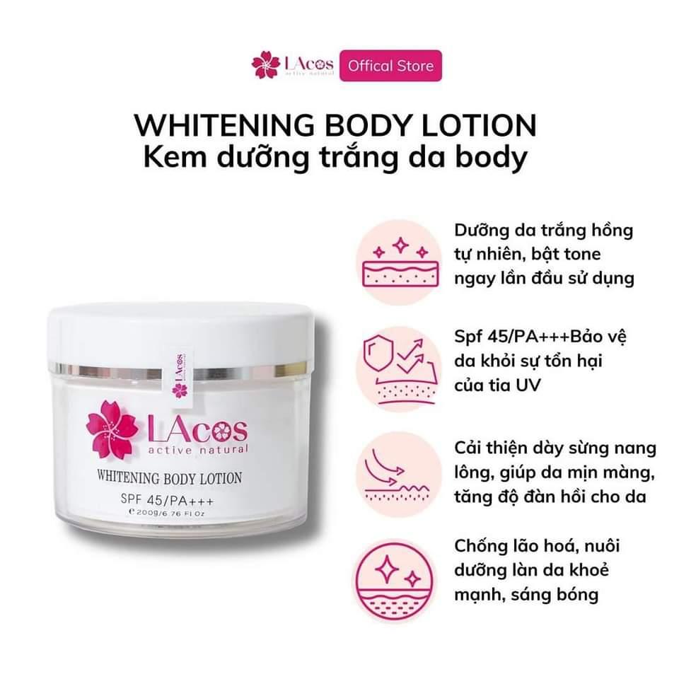 ‼️ ‼️ DA ĐEN CHAI LỲ KHÔNG CÒN LÀ NỖI LO VỚI WHITENING BODY LOTION

🔺 Nếu bạn muốn tìm kem dưỡng da body, bạn sẽ có rất nhiều sự lựa chọn.
🔺 Nhưng khi bạn muốn tìm kem dưỡng body TỐT NHẤT, TRẮNG NHANH NHẤT, AN TOÀN NHẤT thì chỉ có 1 "ứng viên" duy nhất đáp ứng được mọi tiêu chuẩn dưỡng da mà bạn cần - đó chính là WHITENING BODY LOTION từ LAcos.

✅ Cải thiện sắc tố da không đồng đều, giúp bật tone da trắng sáng ngay lần đầu sử dụng. 
✅ Mang lại sự thay đổi cho làn da mỗi ngày: Trắng hơn, mịn hơn, căng bóng hơn, khỏe hơn để da đen chai lỳ chẳng còn là nỗi lo!!!!
✅ Công nghệ nano phân tử siêu thẩm thấu không bết dính hay lộ vân kem.

🔰 Liên hệ ngay để được LAcos tư vấn chi tiết nhé!
☎️ 0797254043
Số lượng 1️⃣-duoc-ban-tai-PHƯƠNG LINH Shop