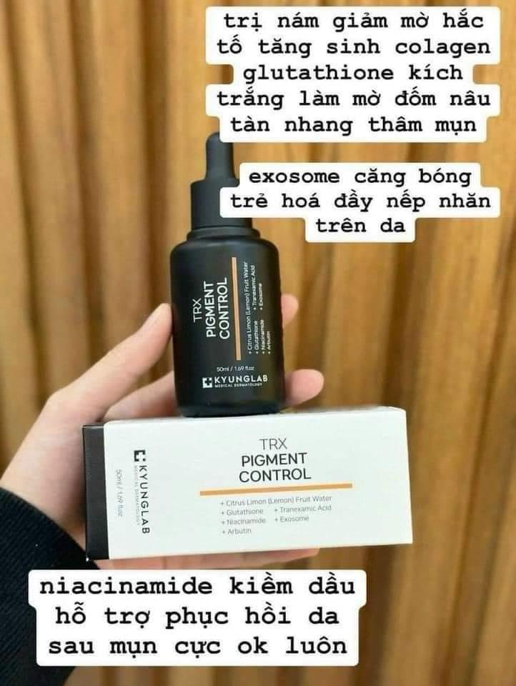 Chiếc serum nám hệ “MẠNH” cho chị em nám, sạm lâu năm, da không đều màu, da ngăm chưa tìm được chân ái. 

Tới 5 thành phần làm trắng nồng độ lý tưởng có trong em TRX nhà #KyungLab, dùng 2 tuần thôi là thấy da thay đổi rồi, mờ các đốm nâu, đều màu da.😘

Bản nâng cấp chất lượng xịn hơn lại còn tăng 20ml dung tích, QUÁ LÀ HỜI, em lại đang có sale xịn ib em nhé🥰
Giá 719 K 
Số lượng 1️⃣
☎️ 0797254043-duoc-ban-tai-PHƯƠNG LINH Shop