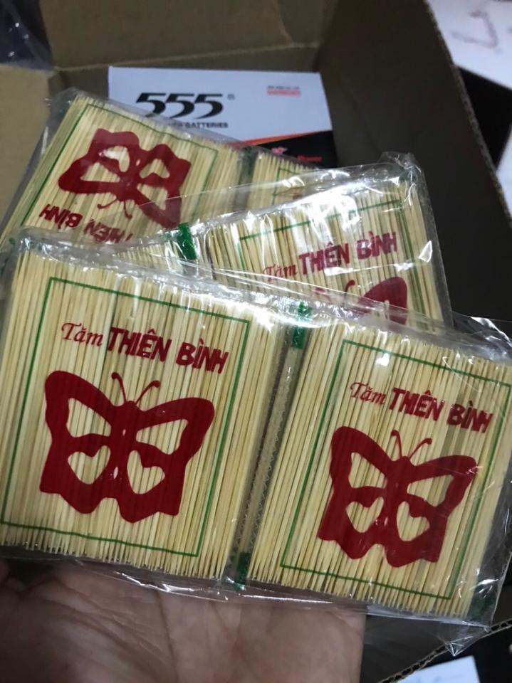 Tăm xỉa răng cây 10 gói-duoc-ban-tai-Bách Hoá Phương Anh