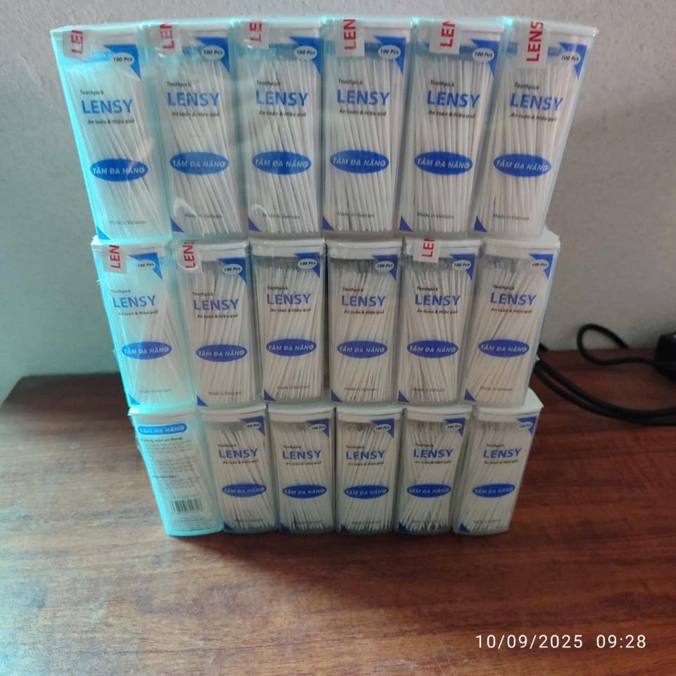 Tăm Nhựa Đa Năng Lensy U100 Que - Code : 700313 -duoc-ban-tai-CÔNG TY TNHH MB ĐÔNG Á ( NPP HOÀNG PHONG )