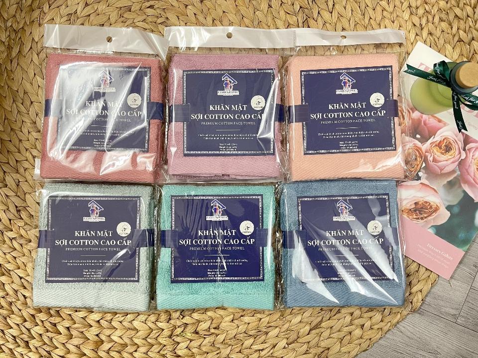 Khăn Mặt Cotton Dí Gạo Family Towel  8938556886217-duoc-ban-tai-CÔNG TY TNHH MB ĐÔNG Á ( NPP HOÀNG PHONG )