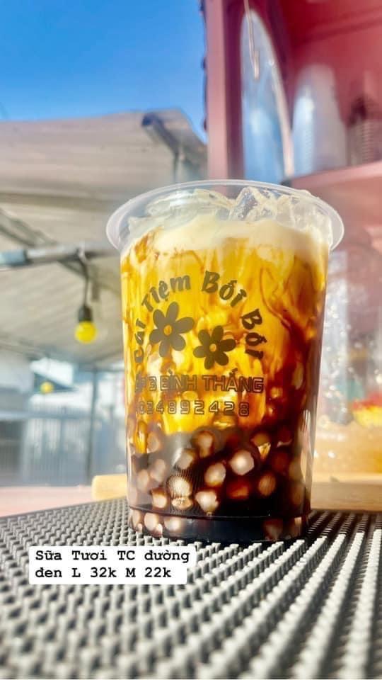 Sữa tươi trân châu đường đen-duoc-ban-tai-Tiệm trà sữa Bối Bối
