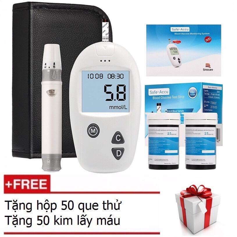 Máy đo đường huyết Sinocare Tặng 25 que thử, 25 kim lấy máu-duoc-ban-tai-ORISTORE- SỨC KHOẺ XANH