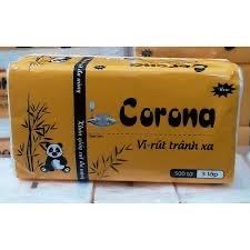 Combo 5 gói khăn rút gấu trúc Corona 500 tờ 3 lớp-duoc-ban-tai-ORISTORE- SỨC KHOẺ XANH