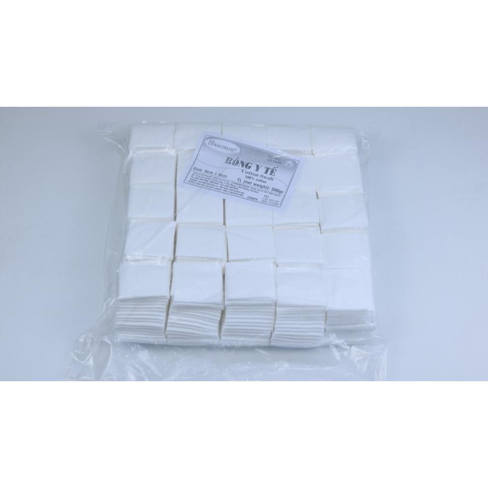 Bông Y Tế Bảo Thạch Cắt Sẵn 6cm X 6cm-duoc-ban-tai-ORISTORE- SỨC KHOẺ XANH