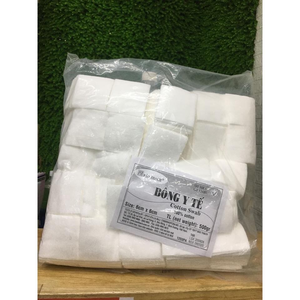 Bông Y Tế Bảo Thạch Cắt Sẵn 6cm X 6cm-duoc-ban-tai-ORISTORE- SỨC KHOẺ XANH