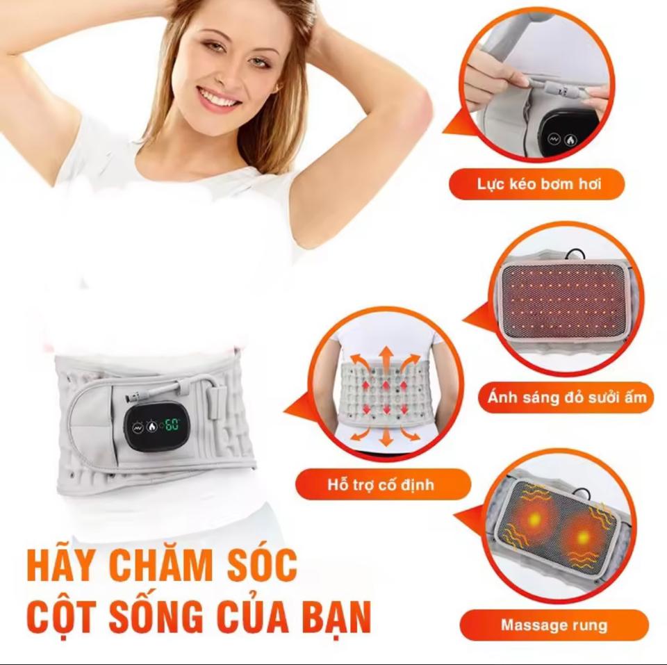 Đai Hơi Kéo Giãn Cột Sống [Phiên Bản 2022] Đai Lưng Cột Sống Thoát Vị Đĩa Đệm Cao Cấp Z5 - Hỗ Trợ Xoá Bỏ Cơn Đau Khó Chịu Ở Thắt Lưng, Cột Sống, Giảm Đau Do Thoát Vị Đĩa Đệm, Sử Dụng Linh Hoạt, Phù Hợp Mọi Lứa Tuổi-duoc-ban-tai-ORISTORE- SỨC KHOẺ XANH