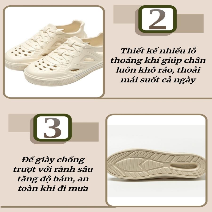 [Màu Kaki] Giày Eva Nam Nữ Mùa Hè Hàn Quốc-duoc-ban-tai-DangBinh Group