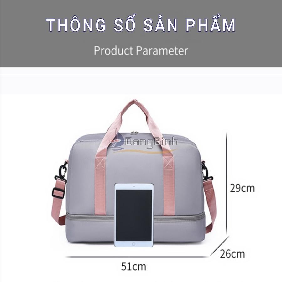 TÚI TẬP THỂ DỤC TÚI ĐEO VAI NỮ DUNG TÍCH LỚN NGĂN ĐỰNG GIÀY ĐỘC LẬP TÚI THỂ THAO DI ĐỘNG KHÔ ƯỚT TÁCH BIỆT KHÔ ƯỚT CAO CẤP S36L-duoc-ban-tai-DangBinh Group