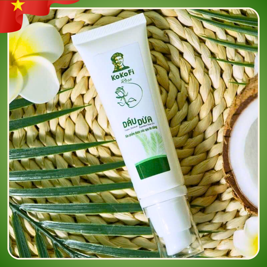 Dầu dừa dưỡng da dưỡng thể hoa hồng KOKOFI ROSÉ (50ml)-duoc-ban-tai-HELLO TROPICAL VIETNAM