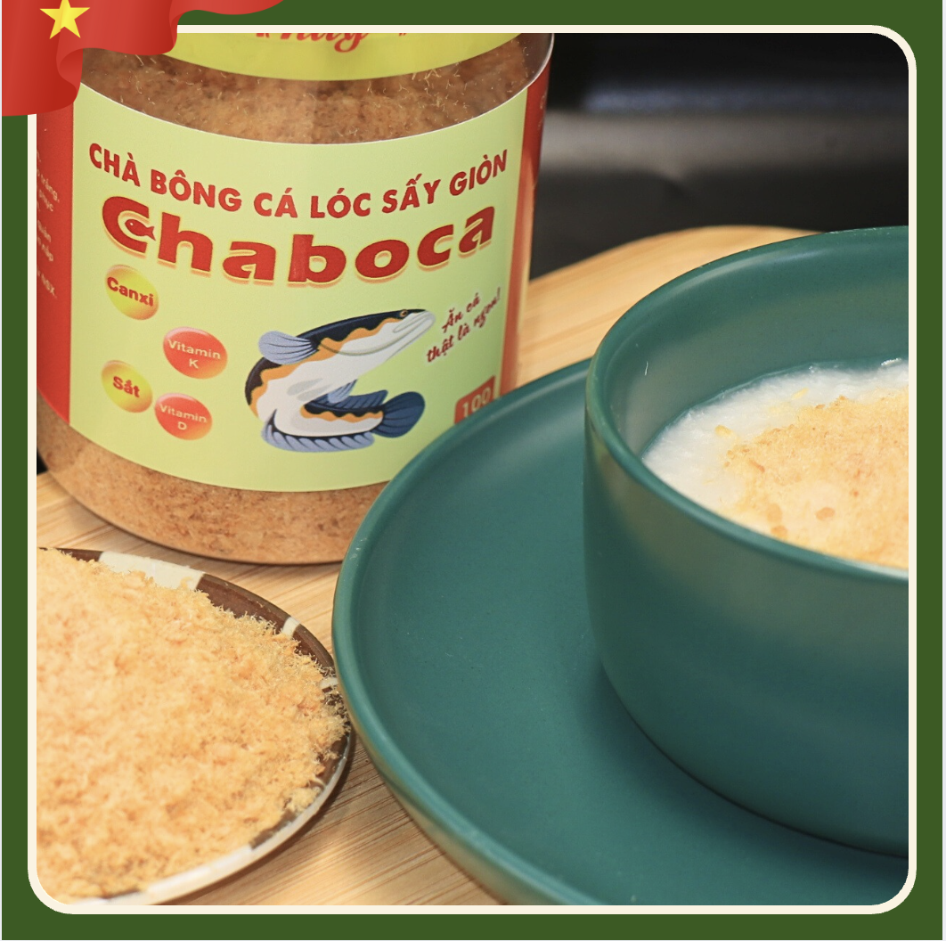 Chà bông cá lóc sấy giòn CHABOCA (100g)-duoc-ban-tai-HELLO TROPICAL VIETNAM