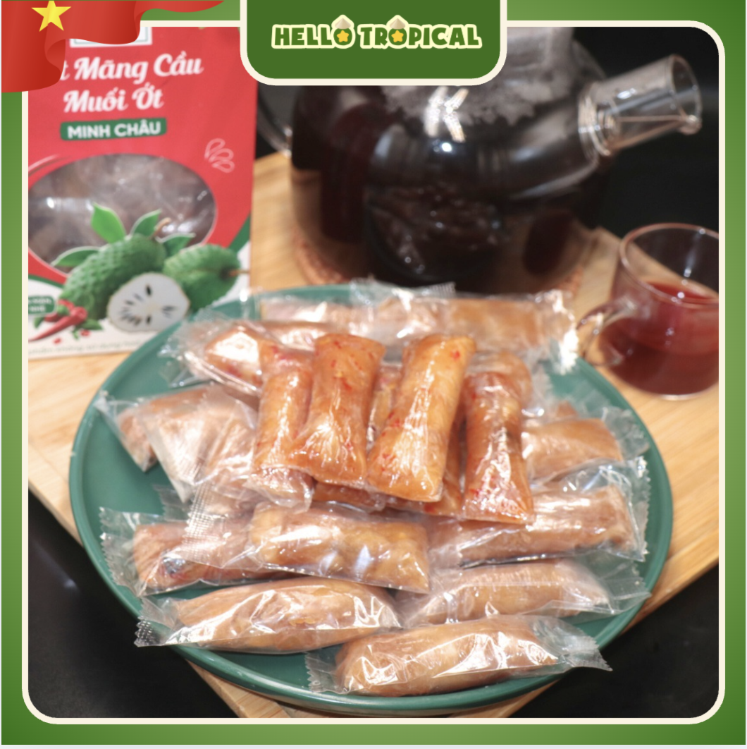Mứt mãng cầu xiêm sấy dẻo muối ớt MINH CHÂU (Hộp 250g)-duoc-ban-tai-HELLO TROPICAL VIETNAM