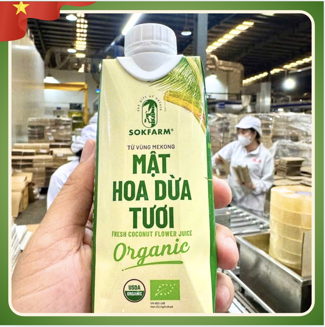   Mật hoa dừa tươi tiệt trùng SOKFARM (Chai 330ml)-duoc-ban-tai-HELLO TROPICAL VIETNAM