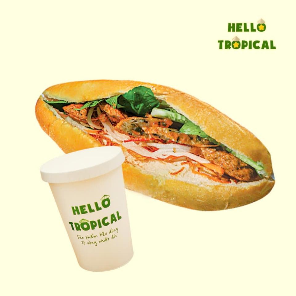 Combo Bánh mì Chả cá + Cà phê-duoc-ban-tai-Hellô Trôpical