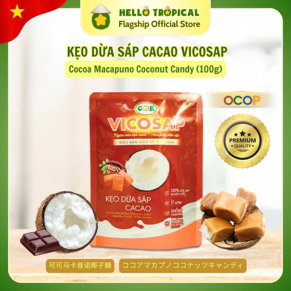 Kẹo dừa sáp cacao 100g VICOSAP-duoc-ban-tai-HELLO TROPICAL VIETNAM