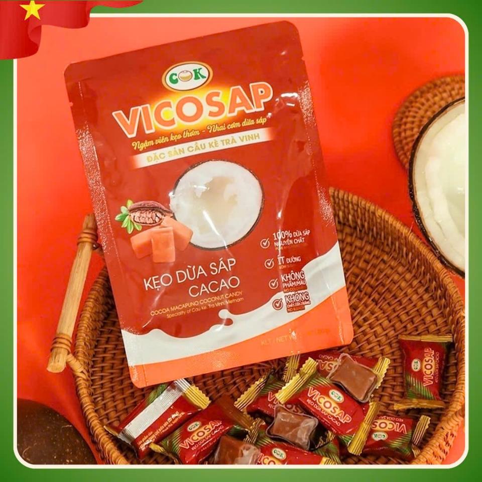 Kẹo dừa sáp cacao 100g VICOSAP-duoc-ban-tai-HELLO TROPICAL VIETNAM