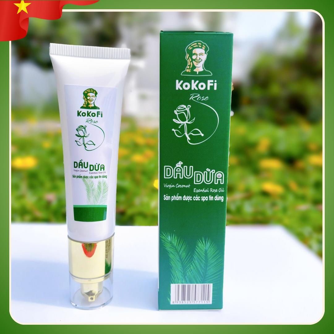 Dầu dừa dưỡng da dưỡng thể hoa hồng KOKOFI ROSÉ (50ml)-duoc-ban-tai-HELLO TROPICAL VIETNAM