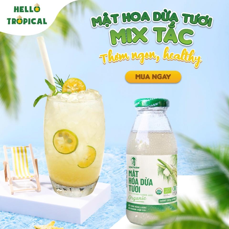 Nước tắc mật hoa dừa-duoc-ban-tai-Hellô Trôpical