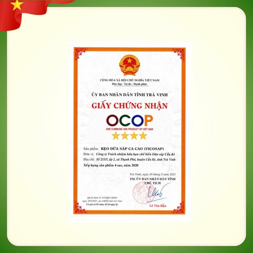 Kẹo dừa sáp cacao 100g VICOSAP-duoc-ban-tai-HELLO TROPICAL VIETNAM