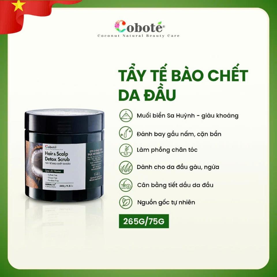 Tẩy tế bào chết da đầu Coboté ( hộp 265g)-duoc-ban-tai-HELLO TROPICAL VIETNAM