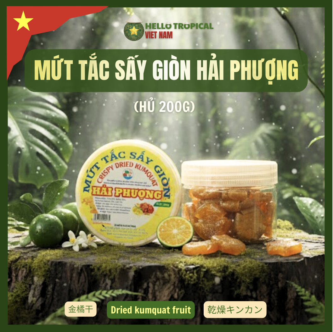 Mứt tắc sấy giòn Hải Phượng ( hộp 220g )  -duoc-ban-tai-HELLO TROPICAL VIETNAM