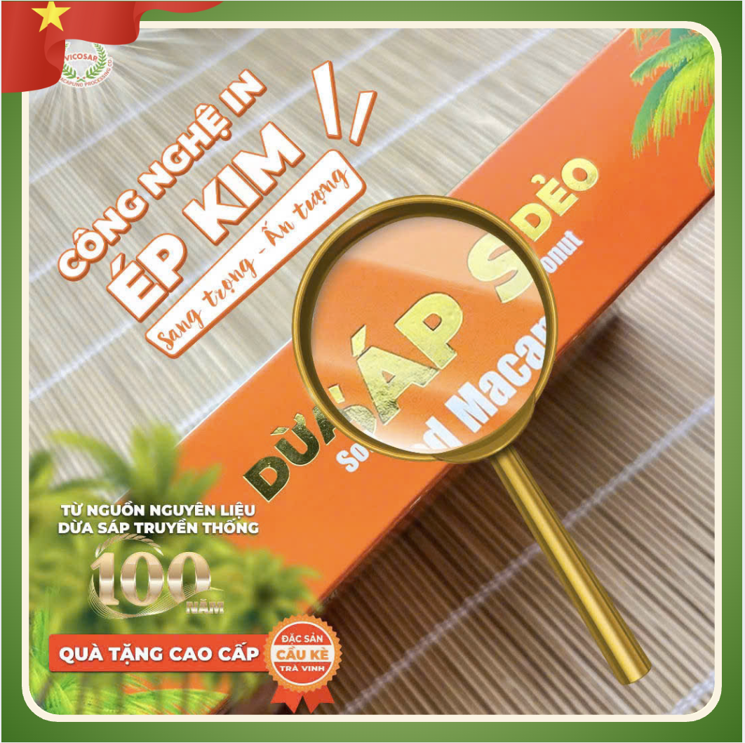 Dừa sáp sấy dẻo VICOSAP ( Hộp 230g )-duoc-ban-tai-HELLO TROPICAL VIETNAM