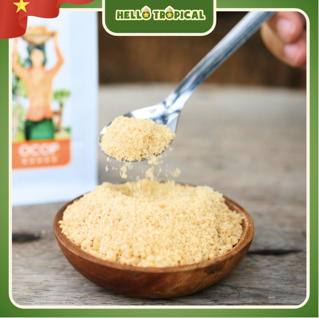 Đường hoa dừa hữu cơ SOKFARM cho bé chính gốc Trà Vinh (Bịch 300g)-duoc-ban-tai-HELLO TROPICAL VIETNAM