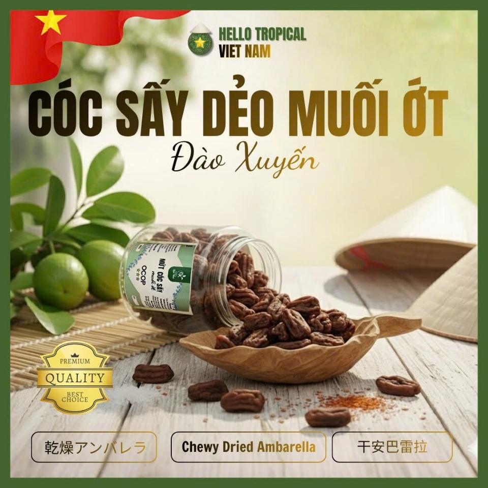 Cóc non sấy dẻo muối ớt Đào Xuyến ( Hủ 300g )-duoc-ban-tai-HELLO TROPICAL VIETNAM
