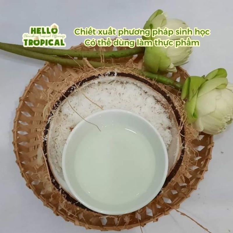 Dầu dừa ép lạnh tinh khiết dưỡng tóc dưỡng da có thể uống KOKOFI từ vùng dừa Trà Vinh (chai chiết tiết kiệm 500ml)-duoc-ban-tai-HELLO TROPICAL VIETNAM